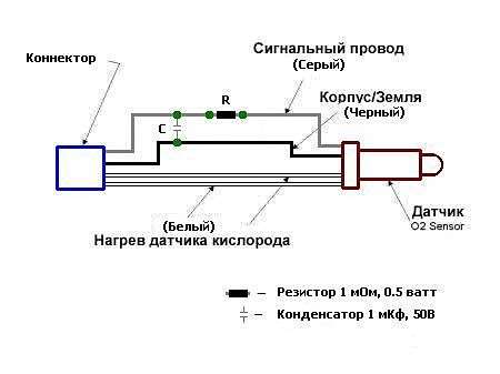 схема кислородного датчика
