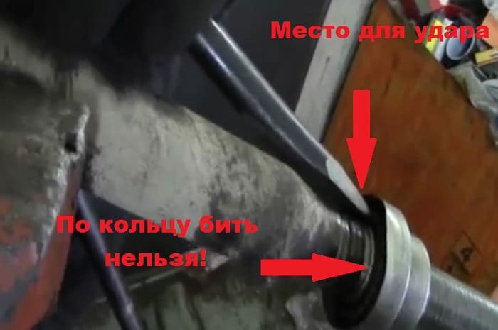 снятие подшипника ступицы