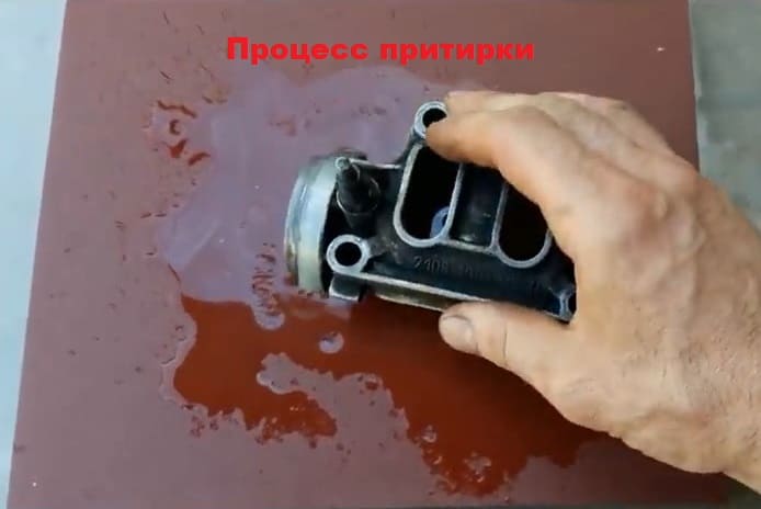 притирка подушек распредвала