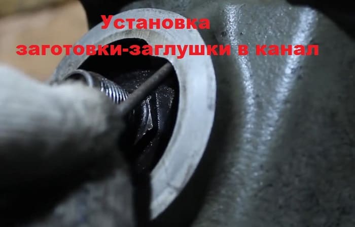 заглушка в канал