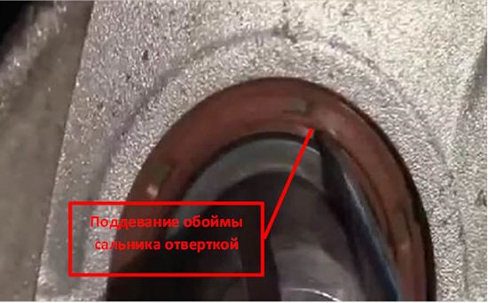 обойма сальника коленвала